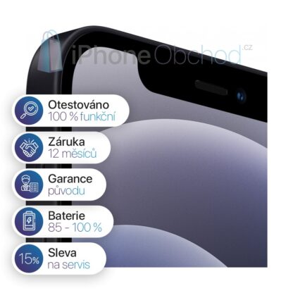 iPhone 12 128GB Black - Obrázek 4