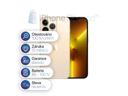 iPhone 13 Pro MAX 256GB gold - Obrázek 3